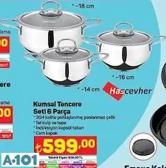 HASCEVHER KUMSAL TENCERE SETİ HASCEVHER KUMSAL TENCERE SETİ